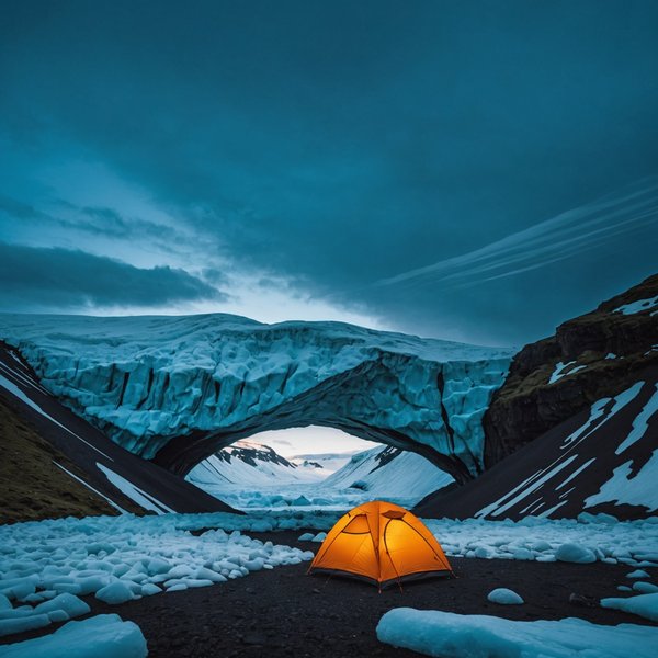 Comment préparer un itinéraire de camping pour explorer les grottes de glace en Islande?